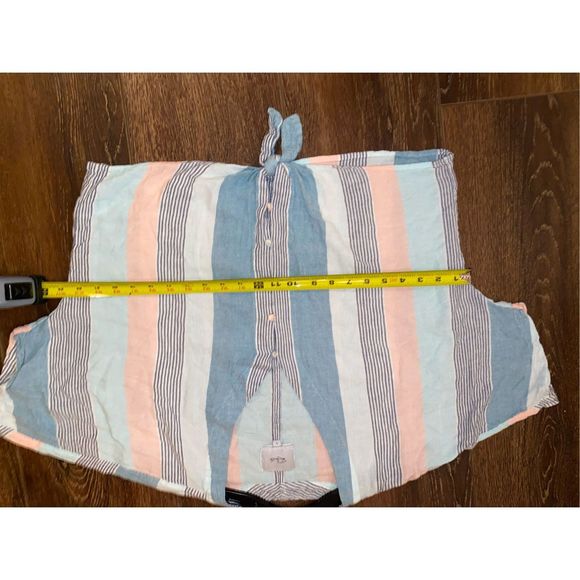 RAILS Thea Stripe Tie Front Top In Highland Stripe, Size Large, MSRP $148 - Picture 12 of 12